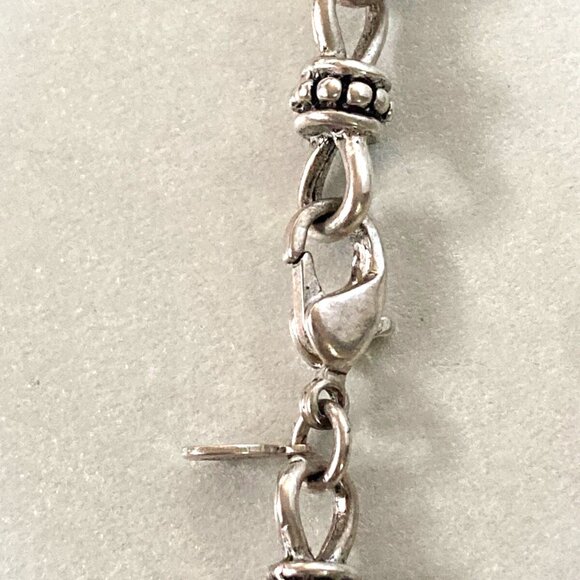 PREMIER DESIGNS Silver Tone Statement Chain Necklace goth look preloved Jewelry - Picture 3 of 6